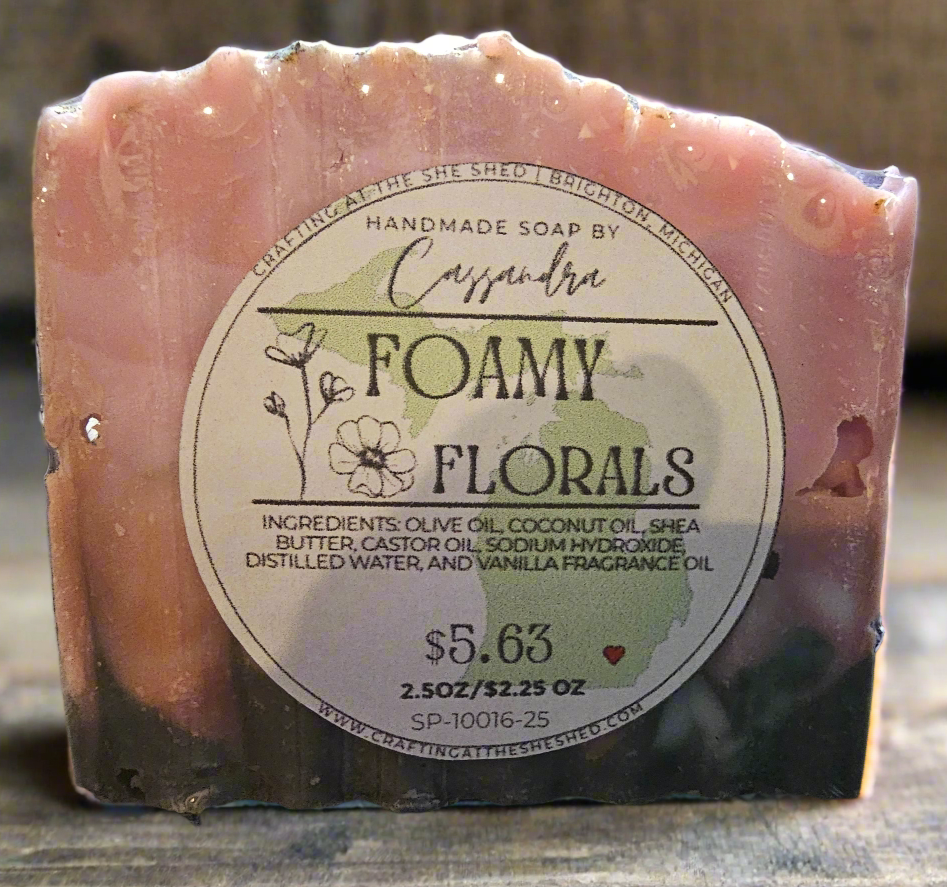 Foamy Florals Artisan Soap Bar